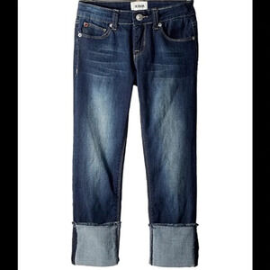 HUDSON Jeans Distressed Roll Crop Jeans, Size 10